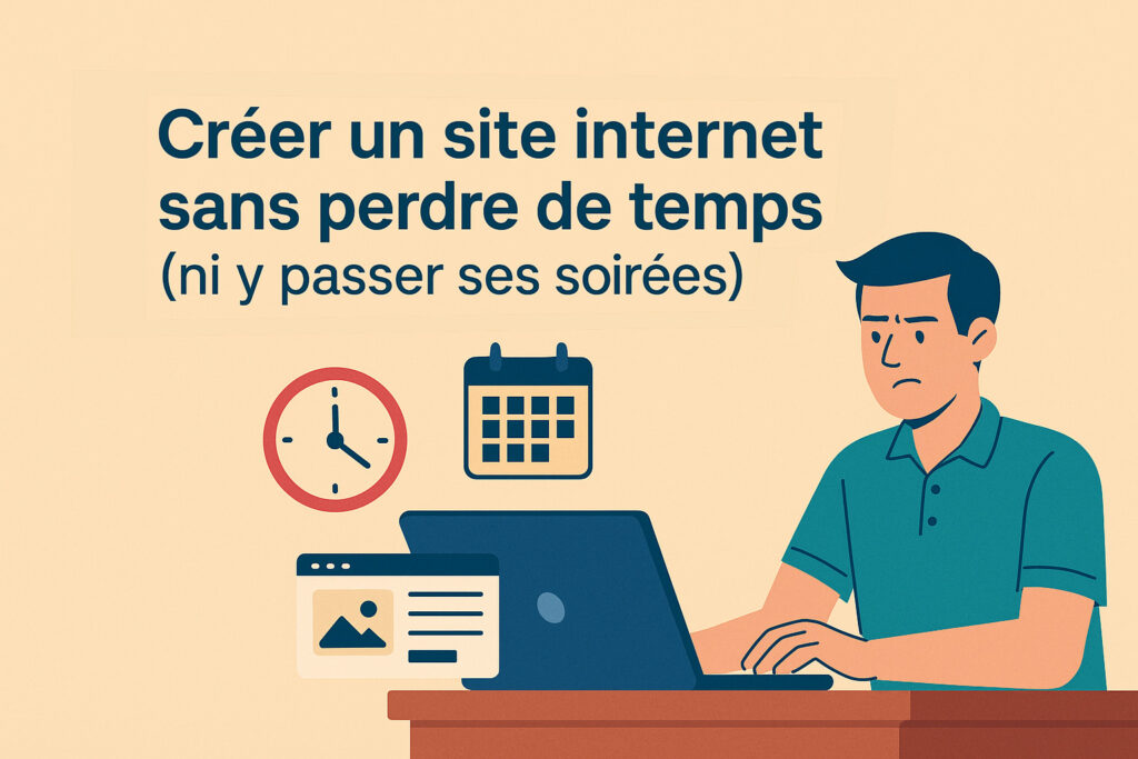 créer un site internet sans perdre de temps