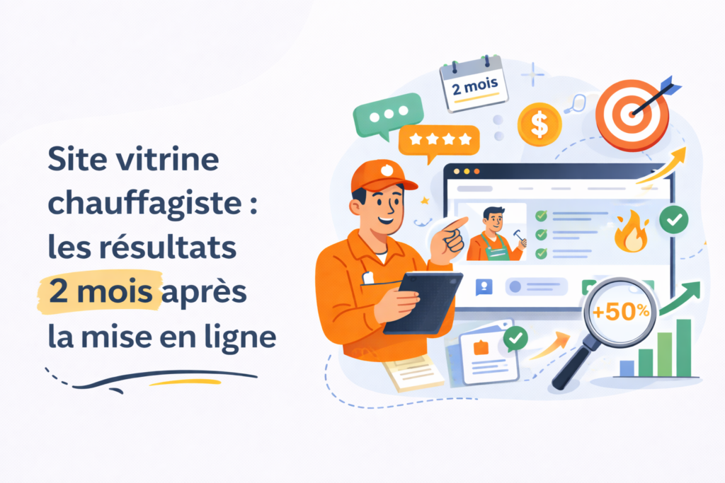 Site vitrine chauffagiste - étude de cas avec résultats en 2 mois