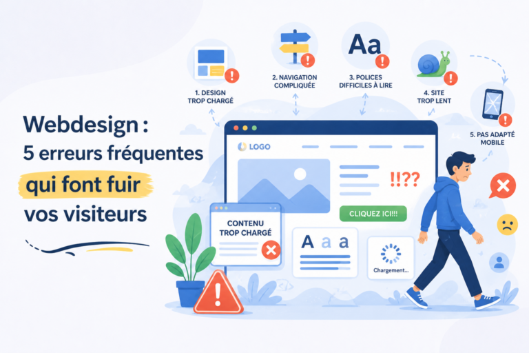 Webdesign : 5 erreurs à éviter absolument pour votre site