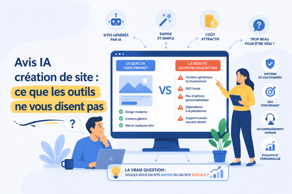 Avis IA création de site : ce que les outils ne vous disent pas
