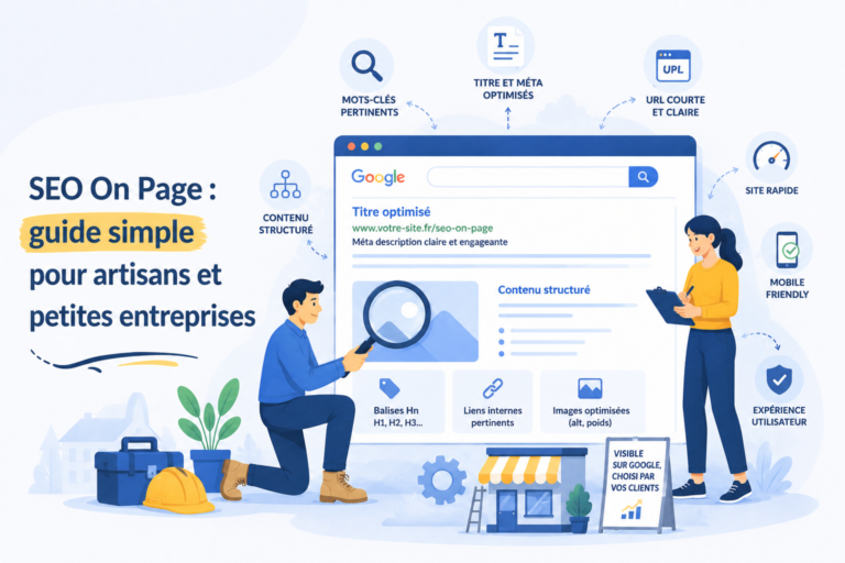 SEO On Page : guide simple pour artisans et petites entreprises