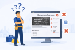 Un design amateur sur votre site vitrine crée un doute immédiat sur la qualité de votre travail