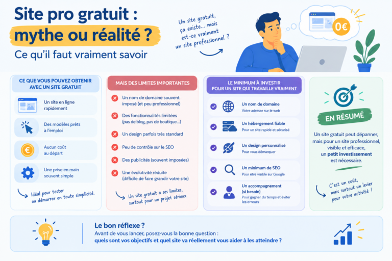 Site pro gratuit : Ce qu'il faut vraiment savoir